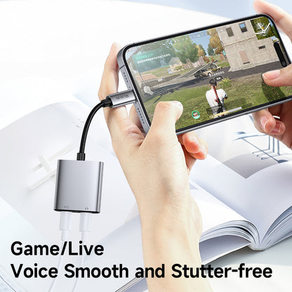 Audioadapter Lightning - Lightning / Lightning McDodo CA-5560 Wales, Grå