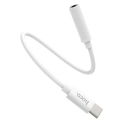 USB-C til 3,5 mm lydadapter HOCO LS30, hvid