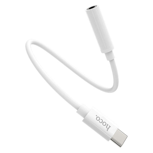 USB-C til 3,5 mm lydadapter HOCO LS30, hvid