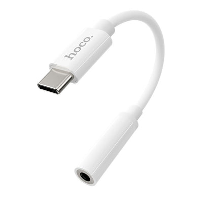 USB-C til 3,5 mm lydadapter HOCO LS30, hvid