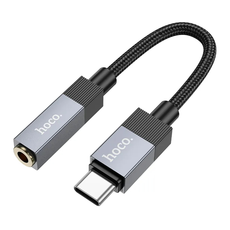 USB-C til 3,5 mm lydadapter HOCO UPA32C, sort