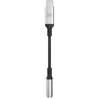 USB-C lydadapter - 3,5 mm 3MK, sølv