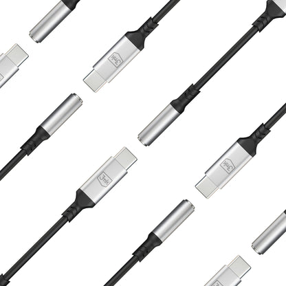 USB-C lydadapter - 3,5 mm 3MK, sølv
