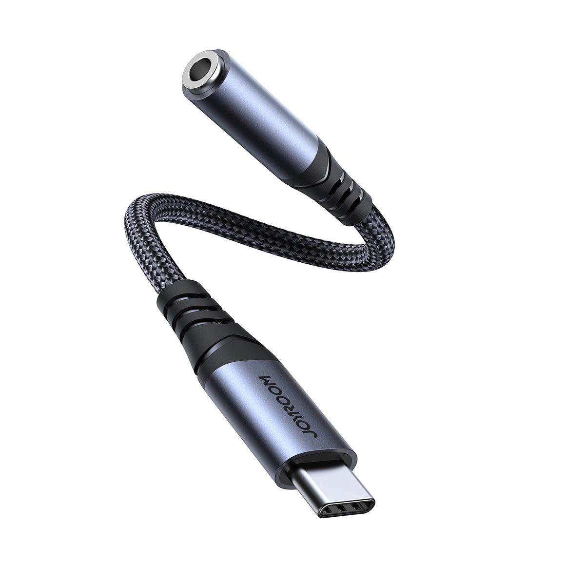 Audioadapter USB-C - 3,5 mm Joyroom SY-C01, Sort