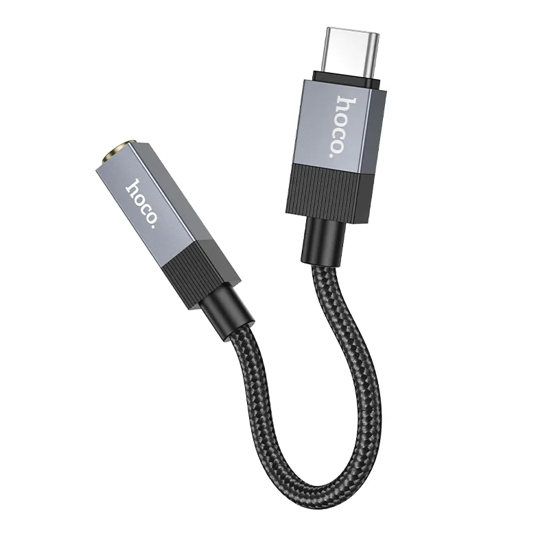 USB-C til 3,5 mm lydadapter HOCO UPA32C, sort