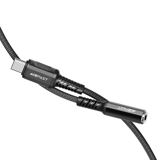 Audioadapter USB-C - 3,5 mm Acefast C1-07, Sort