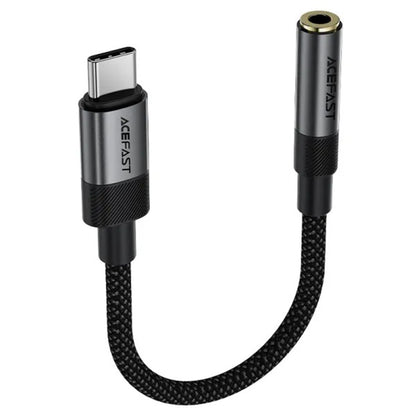 Audioadapter USB-C - 3,5 mm Acefast J12, Sort