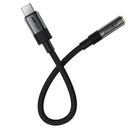 Audioadapter USB-C - 3,5 mm Acefast J12, Sort