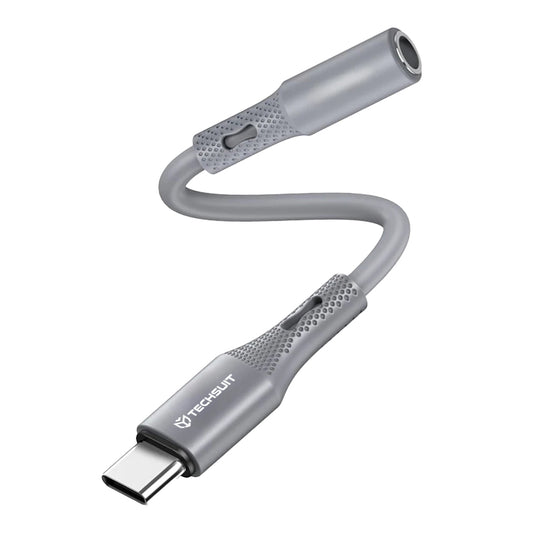 Audioadapter USB-C - 3.5mm Techsuit AC1 SoundFlex, Grå