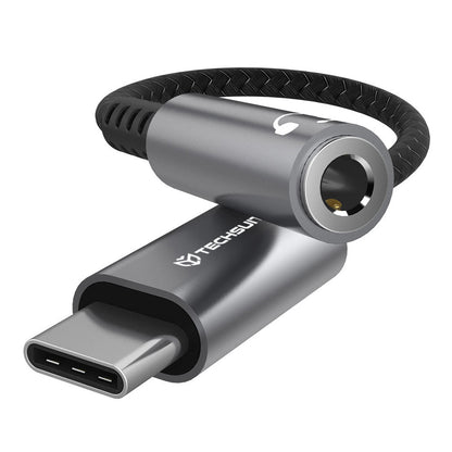 Audioadapter USB-C - 3,5 mm Techsuit AC14 SonicPiX, Grå