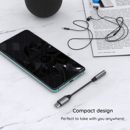 Audioadapter USB-C - 3.5mm Techsuit AC8 MusicDox, Grå