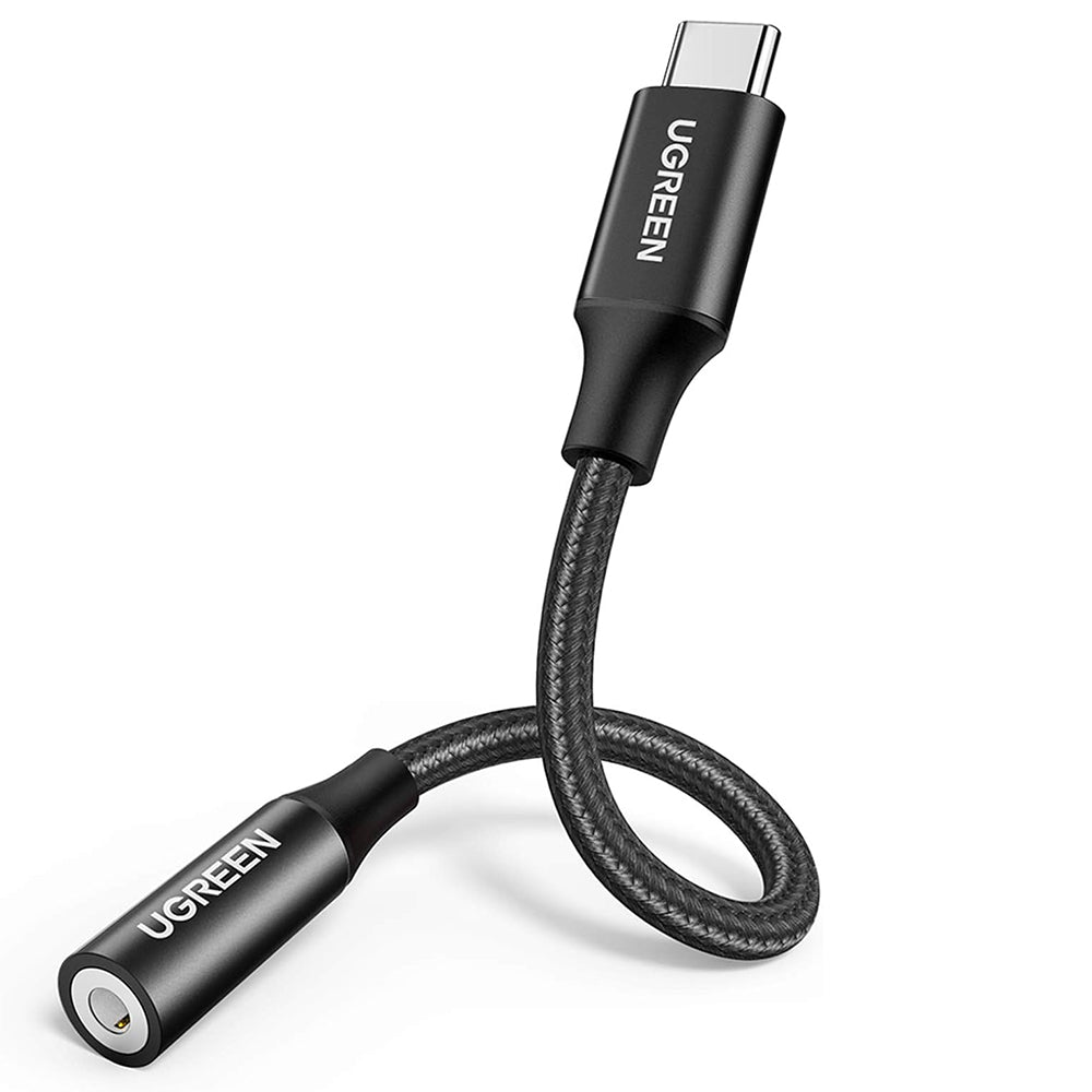 Audioadapter USB-C - 3,5 mm UGREEN AV142, Sort
