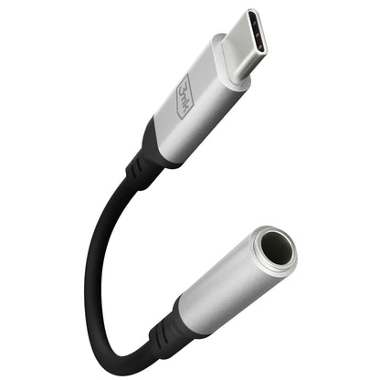 USB-C lydadapter - 3,5 mm 3MK, sølv