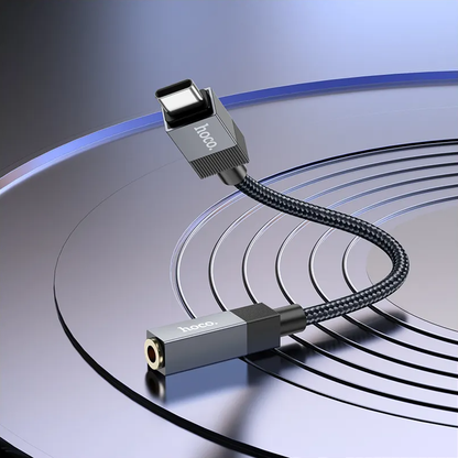 USB-C til 3,5 mm lydadapter HOCO UPA32C, sort