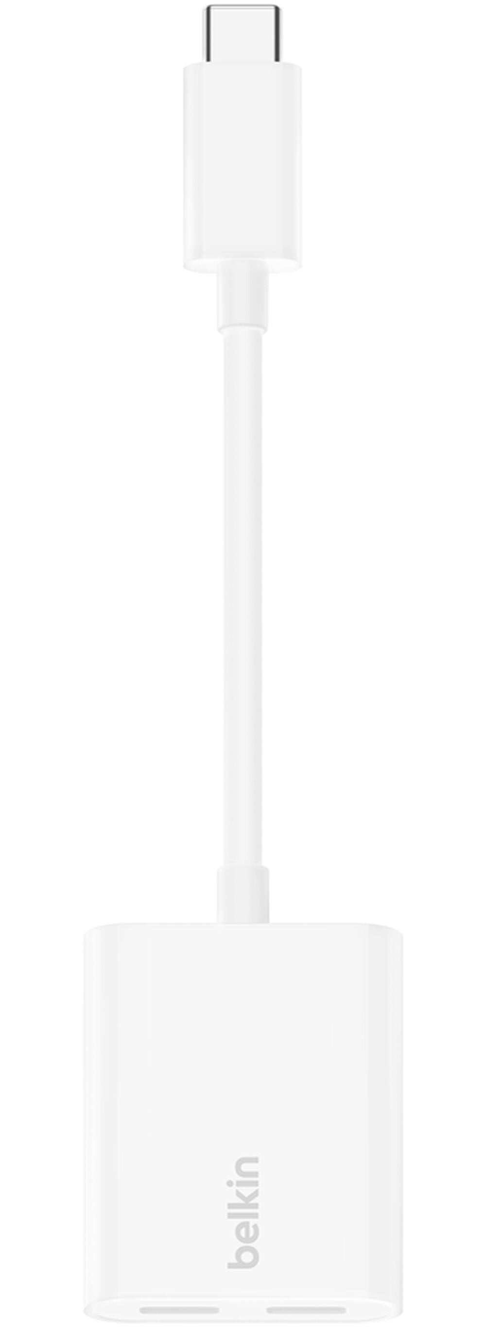 USB-C lydadapter - USB-C / USB-C Belkin RockStar, hvid F7U081btWH