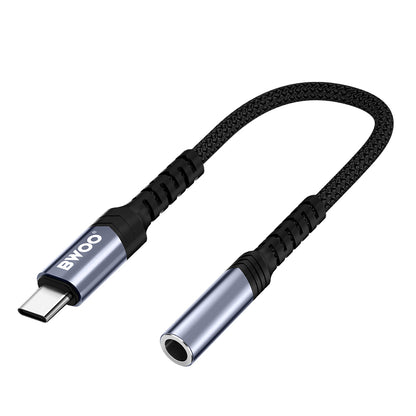 USB-C to 3.5mm Audio Adapter BWOO BZ47, Black