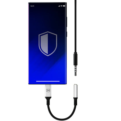 USB-C lydadapter - 3,5 mm 3MK, sølv