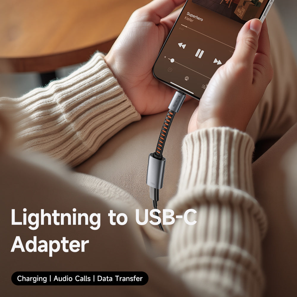 Audioadapter USB-C - Lightning McDodo CA-4870, Grå