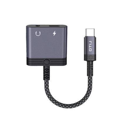 Audioadapter USB-C - USB-C / 3,5 mm Lito LA04T, Sort