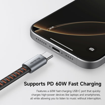 Audioadapter USB-C - USB-C / 3,5 mm McDodo CA-3120, Grå