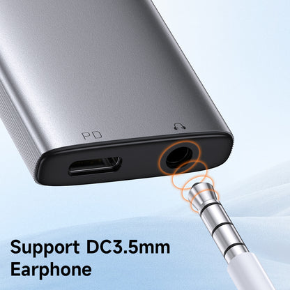 Audioadapter USB-C - USB-C / 3,5 mm McDodo CA-5050 Wales, Grå