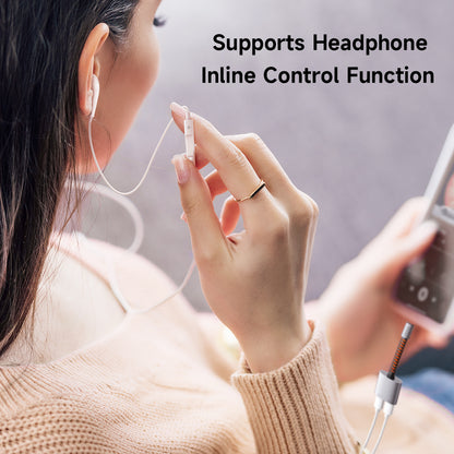 Audioadapter USB-C - USB-C / USB-C McDodo CA-3370, Grå