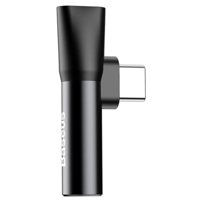 Lydadapter USB-C - USB-C / 3,5 mm Baseus L41, sort CATL41-01
