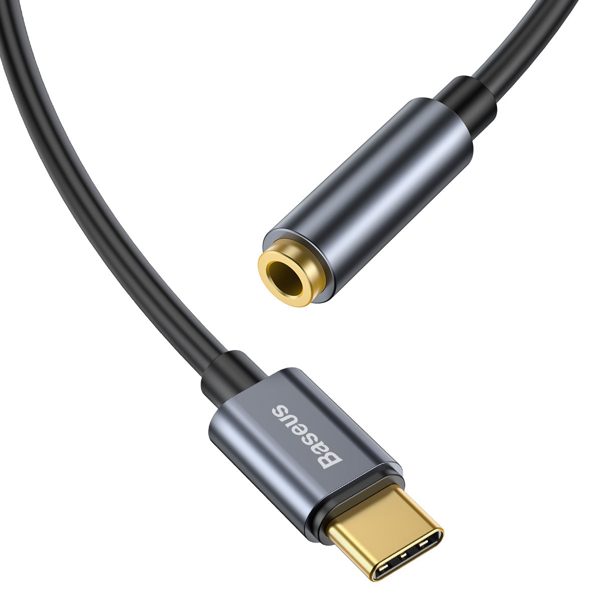 Lydadapter 3,5 mm - USB-C Baseus L54, grå CATL54-0G
