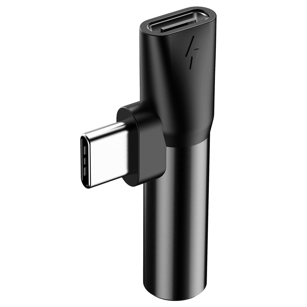Lydadapter USB-C - USB-C / 3,5 mm Baseus L41, sort CATL41-01
