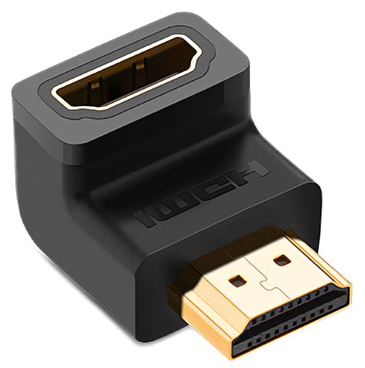 UGREEN HD112 Up Angle Videoadapter, HDMI - HDMI, 4K, Sort