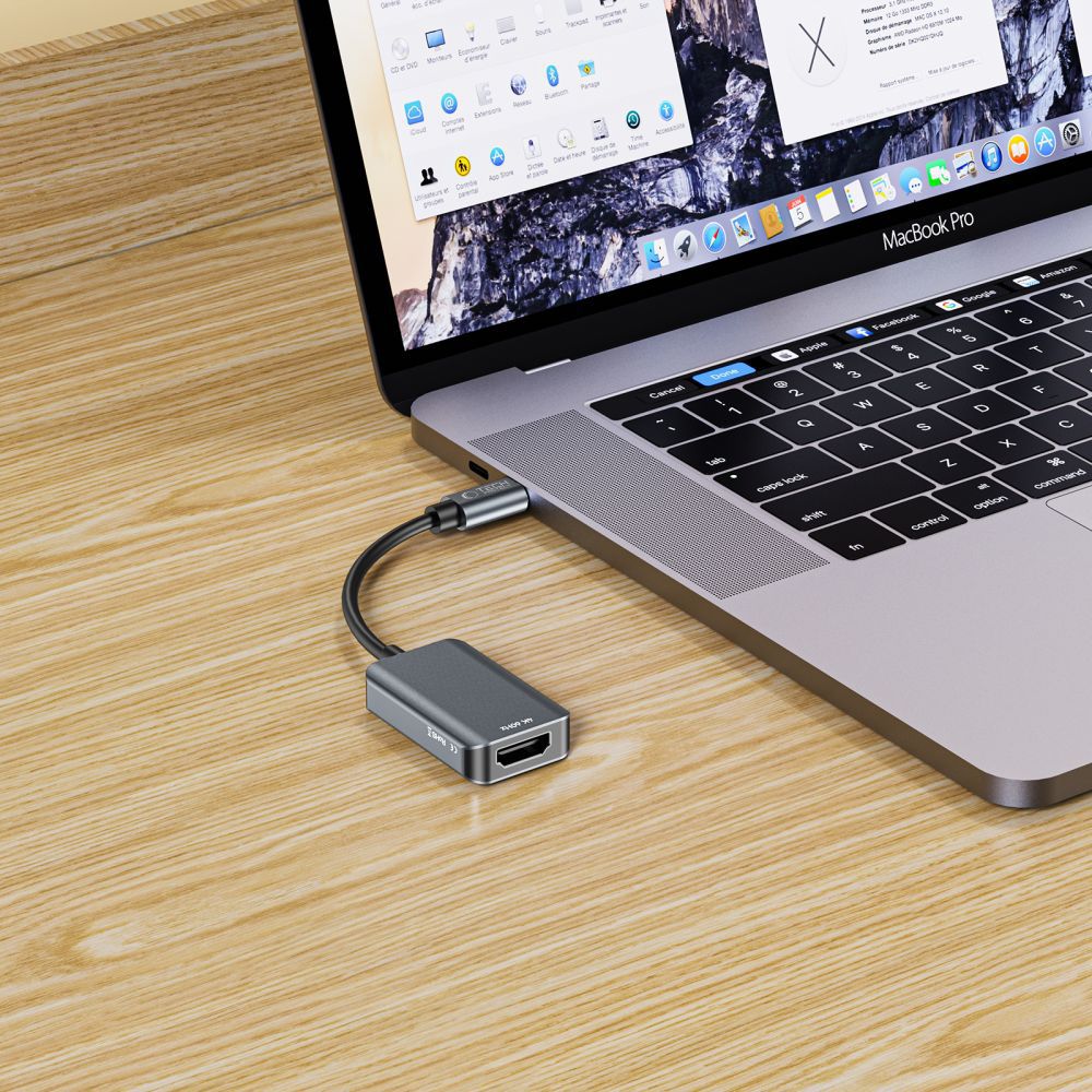Audio- og videoadapter USB-C - HDMI Tech-Protect Ultraboost, Sort
