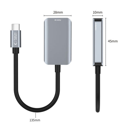 Audio- og videoadapter USB-C - HDMI Tech-Protect Ultraboost, Sort