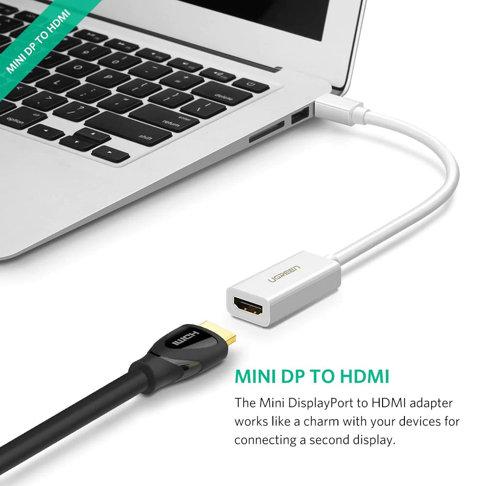 Videoadapter UGREEN MD112 (10461), MiniDisplayPort - HDMI, Sort