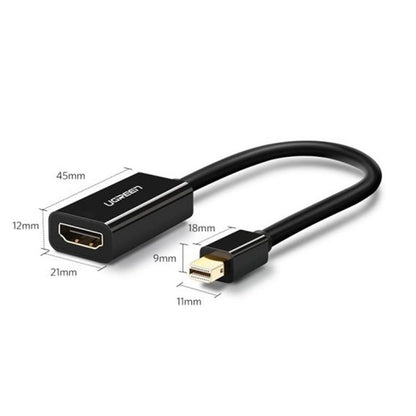 Videoadapter UGREEN MD112 (10461), MiniDisplayPort - HDMI, Sort