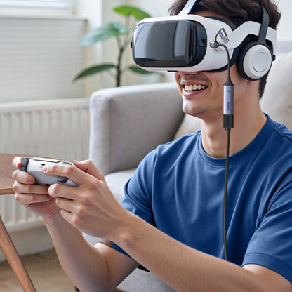 Audio- og videoadapter USB-A / USB-C - HDMI UGREEN CM629 (15389), Grå