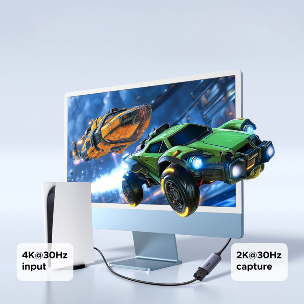 Audio- og videoadapter USB-A / USB-C - HDMI UGREEN CM629 (15389), Grå