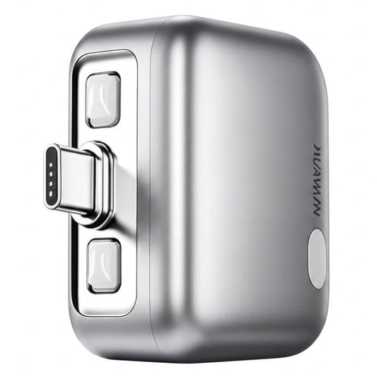 USB-C Auto Disconnect Adapter KUWAJIA KH-51 til Strømforsyning med Automatisk Afbrydelse og Batteribeskyttelse, Sølv