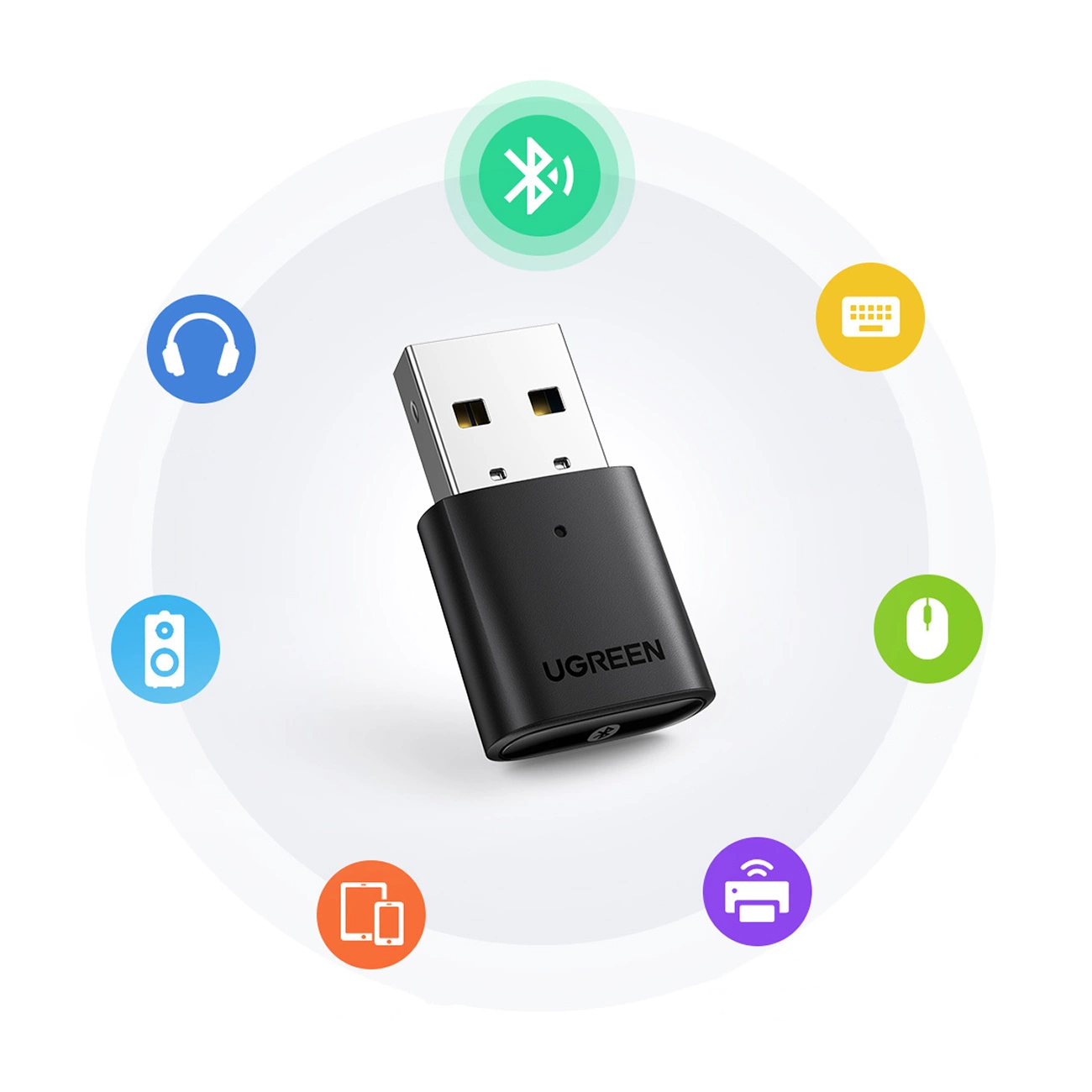 UGREEN CM390 USB Bluetooth-adapter (80889) Ny version, sort
