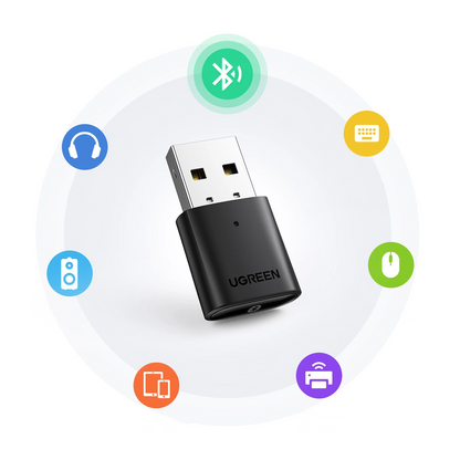 UGREEN CM390 USB Bluetooth-adapter (80889) Ny version, sort