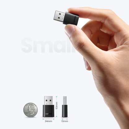 UGREEN CM390 USB Bluetooth-adapter (80889) Ny version, sort