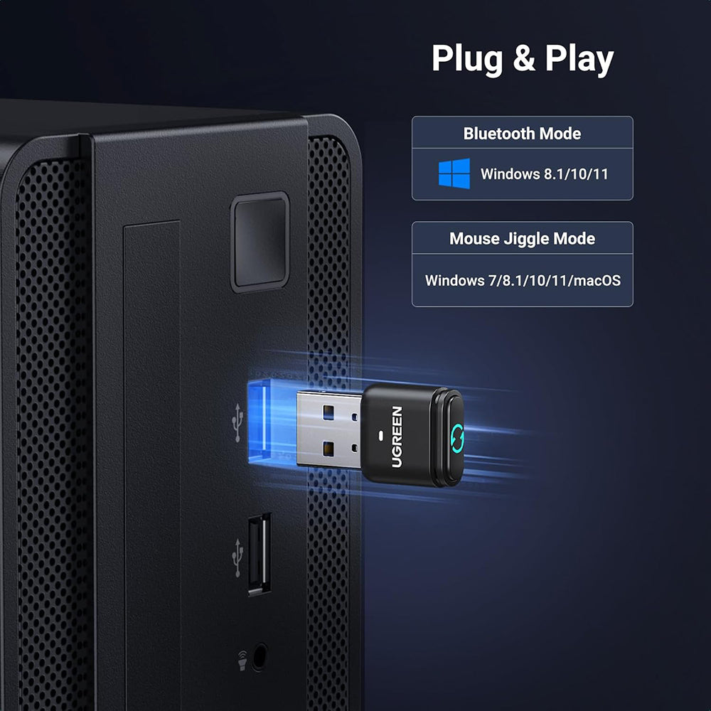 Bluetooth USB-adapter UGREEN BT301, Sort