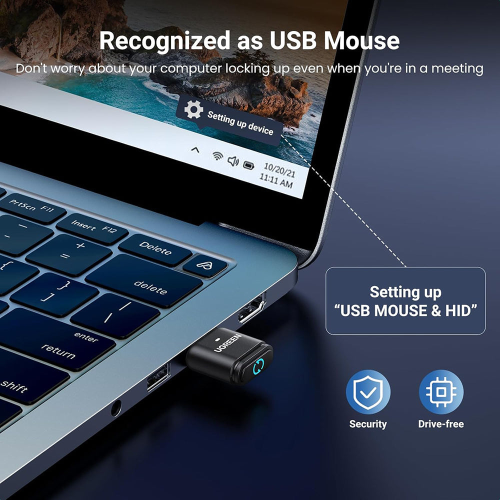 Bluetooth USB-adapter UGREEN BT301, Sort