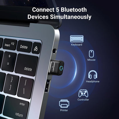Bluetooth USB-adapter UGREEN BT301, Sort