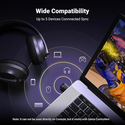 Bluetooth USB-adapter UGREEN CM748 (35058), Sort