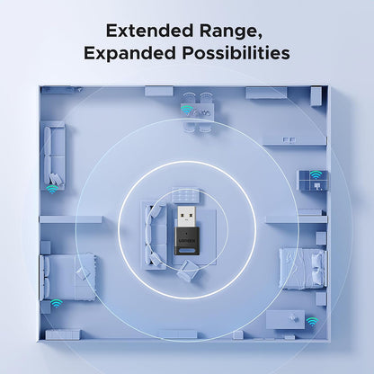 Bluetooth USB-adapter UGREEN CM748 (45134), Sort