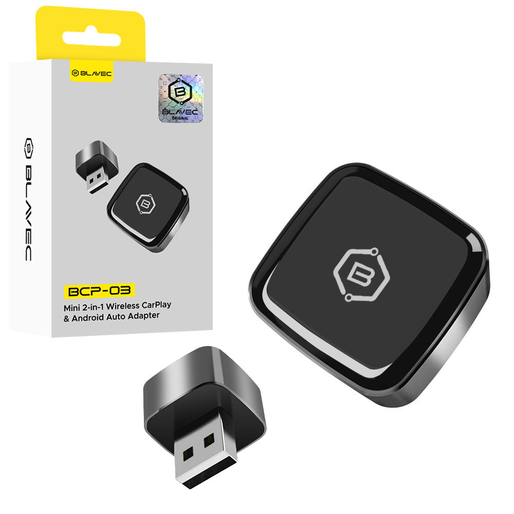Trådløs Carplay / Android Auto Adapter Blavec BCP-03 til Apple iPhone / Android-serien