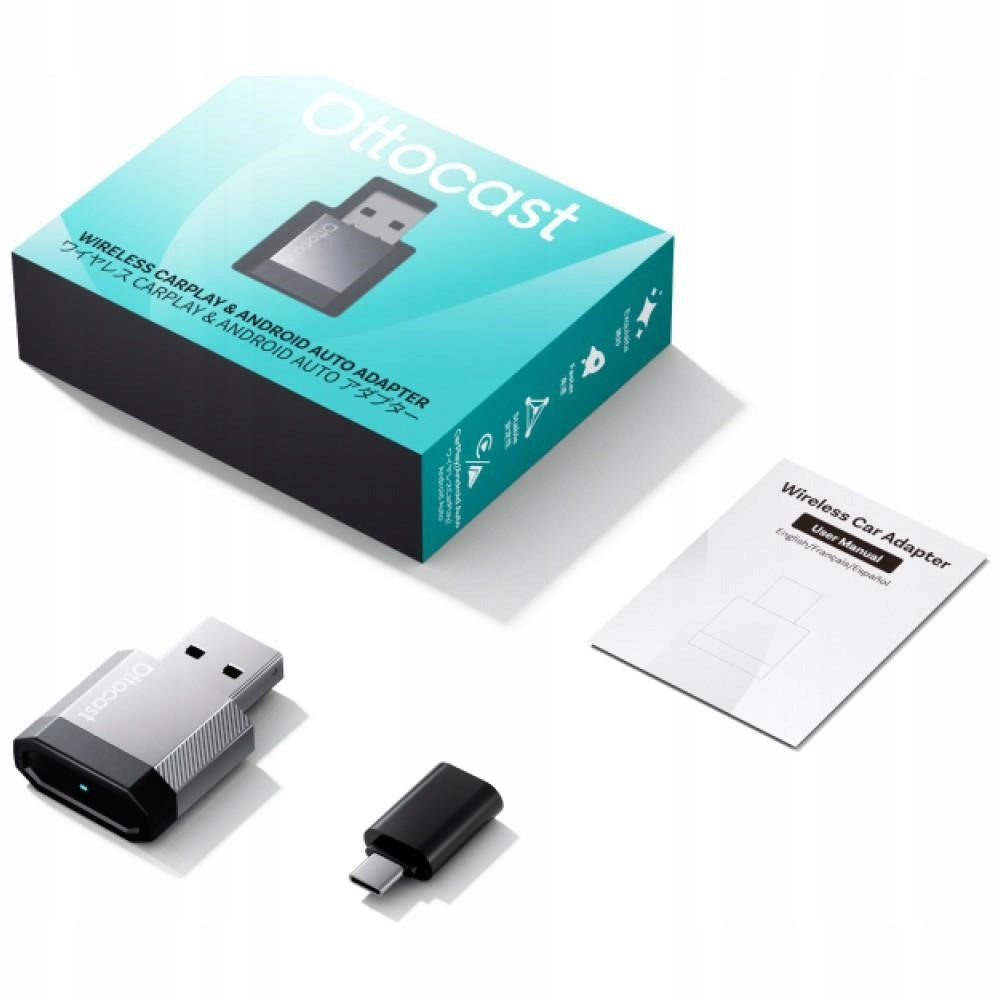 Trådløs Carplay / Android Auto-adapter Ottocast Mini Nova til Apple iPhone / Android-serien CA530-T3