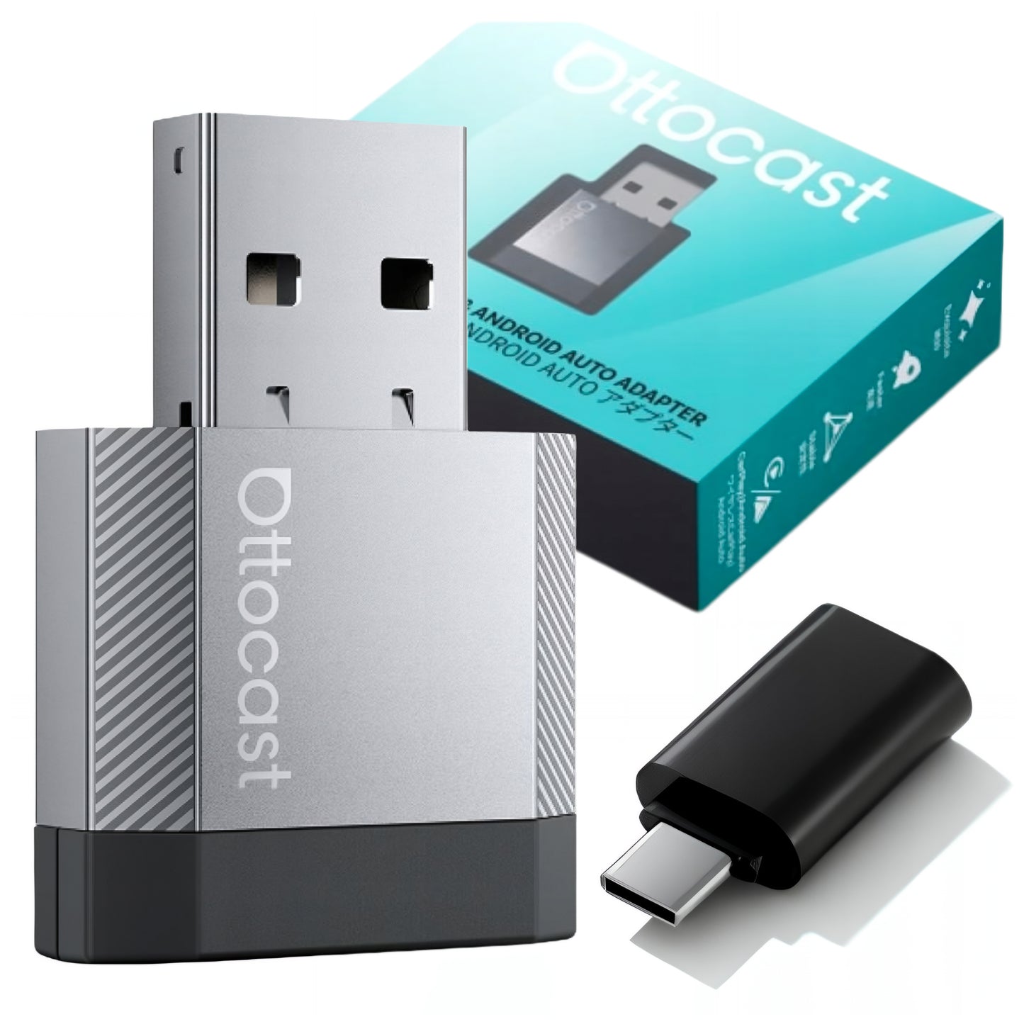 Trådløs Carplay / Android Auto-adapter Ottocast Mini Nova til Apple iPhone / Android-serien CA530-T3