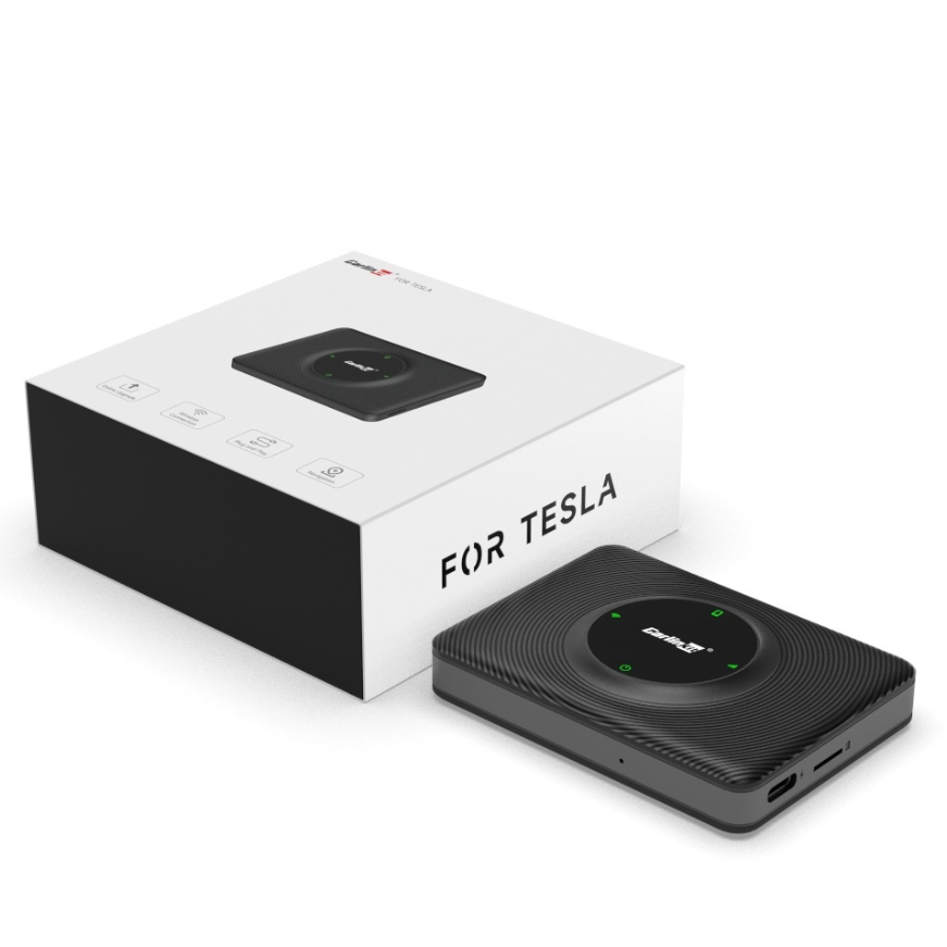 Carplay / Android Auto trådløs adapter Carlinkit kompatibel med Tesla Model 3 / X / Y / S til Apple iPhone / Android Series CPC200-T2C