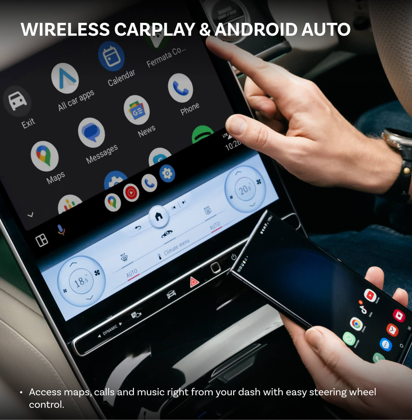 Trådløs Carplay / Android Auto-adapter Ottocast OttoAibox P3 Pro til Apple iPhone / Android-serien PCS61-T